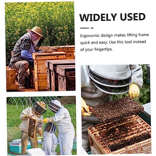 4pcs Stainless Steel Beehive Frame Holder Grip Essential Beekeeping Tool for Removal and Safe Hive Inspection Ergonomic Design for Better Control and Comfort