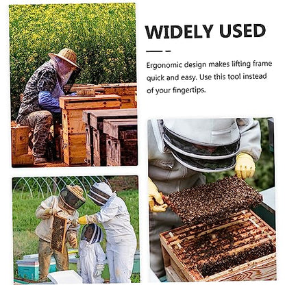 4pcs Stainless Steel Beehive Frame Holder Grip Essential Beekeeping Tool for Removal and Safe Hive Inspection Ergonomic Design for Better Control and Comfort