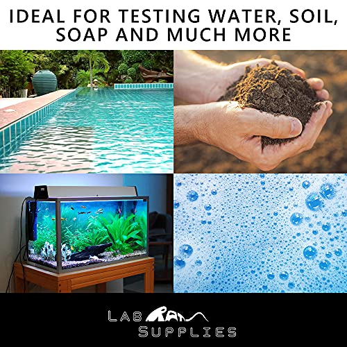 Plastic pH Test Strips, Universal Application (pH 4.5-9.0), 100 Strips | for Urine, Saliva, Aquariums, etc.
