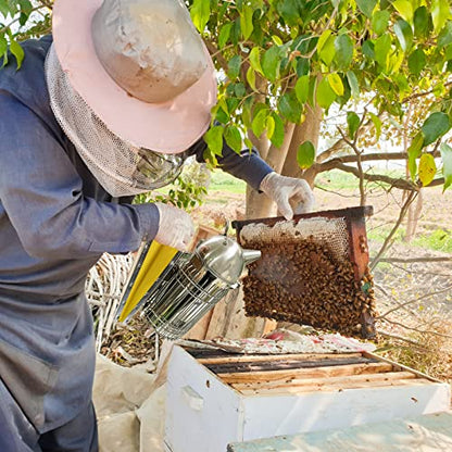 Cute Bear-Shaped Domed Bee Smoker | Sustained Burning for 30-50 Hive Inspections, 4x11" Stainless Steel Beekeeping Tool