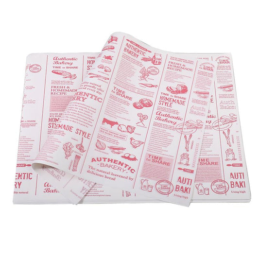 100 Sheets Wax Paper 15 x 11 Inch Greaseproof Sandwich Burger Chips Cuttable Baking Parchment Wraping Paper (White #3) - color: White #3