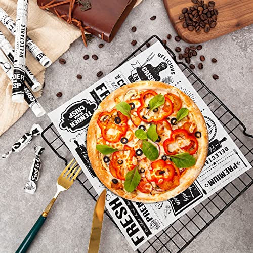 160 Pcs Newsprint Wax Paper Sheets, Newspaper Theme Food Wrap Papers for Sandwiches, Deli Wraps, Waterproof Oil-proof Picnic Basket Liners - color: Newspaper