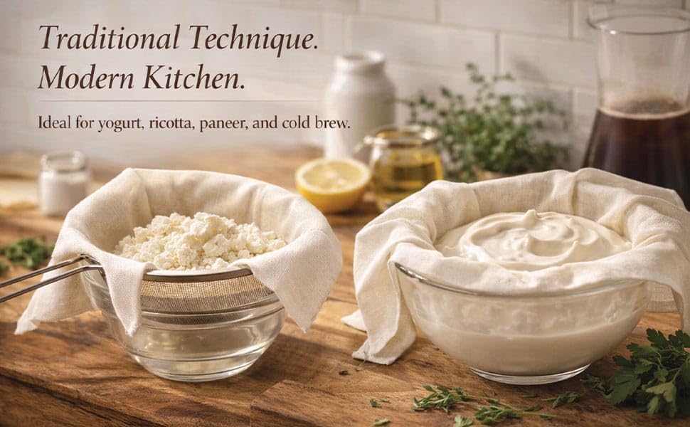 Grade 100 Cheese Cloth for Straining, 18 x 18 Inch, Pack of 8 | 100% Unbleached Cotton Reusable Cheesecloth | Ultra Fine Mesh Muslin for Cheese Making, Greek Yogurt, Nut Milk, Tofu - size: 18X18 INCH