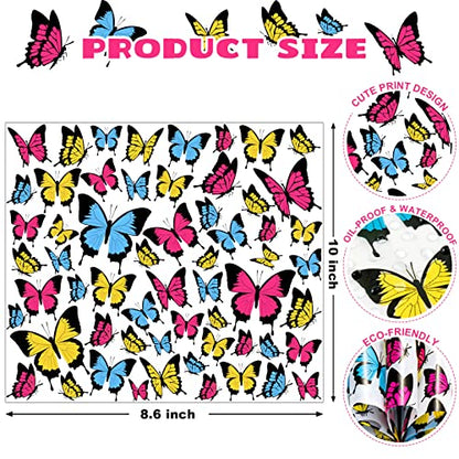 100 Pcs Butterfly Wax Paper Sheets, Waterproof Oil-proof Deli Paper Sandwich Wrap, 8.6 x 9.8 Inches, Perfect for Food Preservation, Picnic, Candy Wrap - color: Butterfly