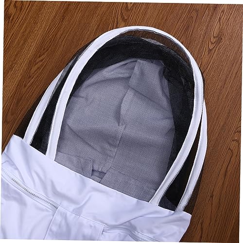 Beekeeping Suit Elastic Cuffs Ankles Full XXL White Professional Beekeeper Supplies