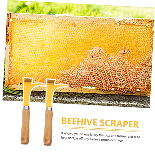 2pcs Elbow Knife Bee Hive Hand Tool Beekeeping Equipment for Bee Hive Scraper