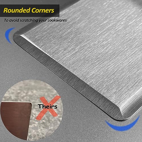 Stainless Steel Metal Spatula, Long Griddle Spatula, Hamburger Smasher Turner Scraper - Pancake Flipper - BBQ Turner and Flat Top Griddle Fliiper - Commercial Grade,3x8 inch - size: 3" x 8"