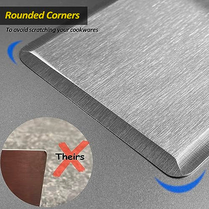 Stainless Steel Metal Spatula, Long Griddle Spatula, Hamburger Smasher Turner Scraper - Pancake Flipper - BBQ Turner and Flat Top Griddle Fliiper - Commercial Grade,3x8 inch - size: 3" x 8"