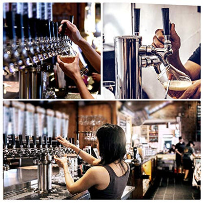 MRbrew 2 PCS Plastic Beer Tap Handle, 3/18” Beer Faucet Black Handle for Commercial Standard American Threading fit Bars, Restaurants, Home Bars, Weddings, Parties or Home Brewing Setups - size: 2 Pieces