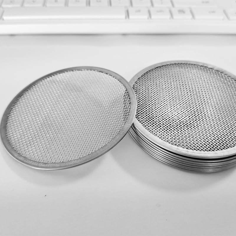 10 Pack Stainless Steel Sprouting Lids for 86mm Wide Mouth Mason Jars - Reusable Mesh Filter Strainer Screens for Beans, Alfalfa, Broccoli Sprouts - Easy Clean