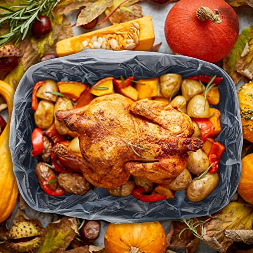 Teling 50 Pack 5 Gallon Bucket Liner Bags Clear Ice Bucket Liners Turkey Brine Disposable Marinating Container Bag for Storage Food, Leak Proof，20 x 28 Inches(3 Mil) - size: 3 Mil