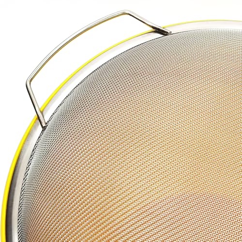 2 Pack YUEBM Stainless Steel Fine Mesh Paint Strainer Fits 5 Gallon Bucket, Filter Impurities and Protect Spray Gun, Easy to Clean and Reusable