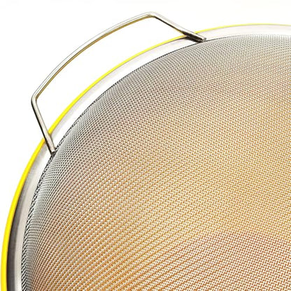 2 Pack YUEBM Stainless Steel Fine Mesh Paint Strainer Fits 5 Gallon Bucket, Filter Impurities and Protect Spray Gun, Easy to Clean and Reusable