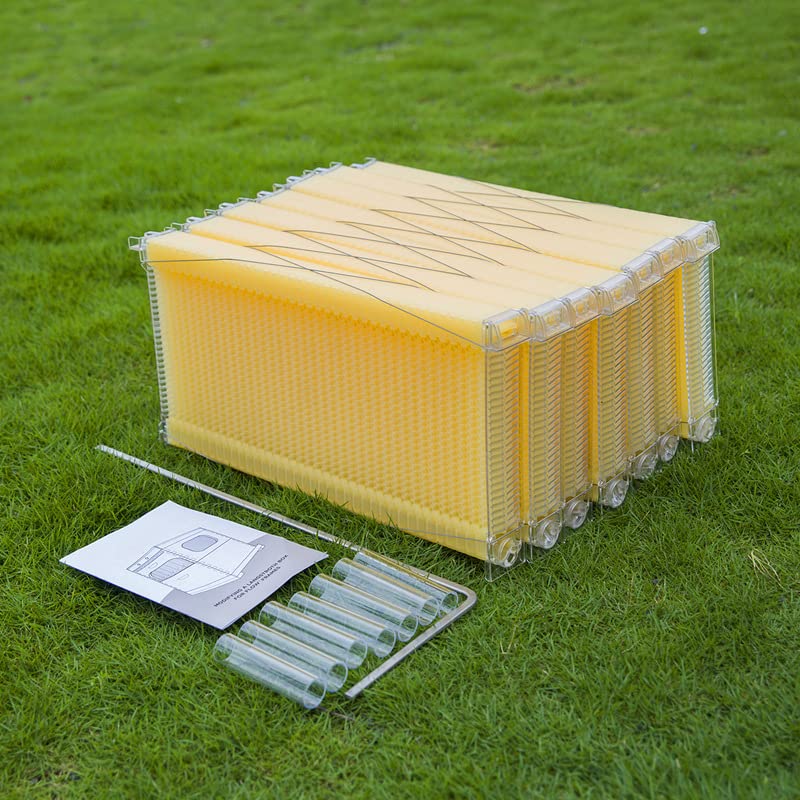 7pcs Auto Super Frames, Honey Extraction Frames, Easy Harvest Bee Frames for Beekeeping