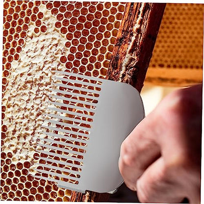 Homoyoyo Beekeeping Honeycomb Tool Uncapping Fork Honey Scraper Honey Shovel for Beekeepers