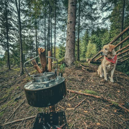 Fire-Maple Antarcti Portable 1 Liter Lightweight Stainless Steel Camping Kettle | Durable and Portable Camp Tea Pot | Ideal for Bushcraft and Outdoor Campfire Use - size: 1.1 Quarts
