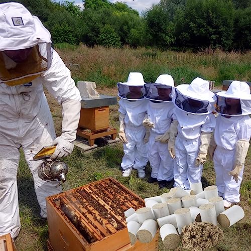 Bee Smoker Pellets Beekeeping Fuel - 108 Packs, Bee Hive Smoker Pellets, Beekeeping Tools, Beekeeping Supplies, Full Combustion, Soft Smoke, Pleasant Smell, Suitable for Outdoor Beekeeping（108Packs）