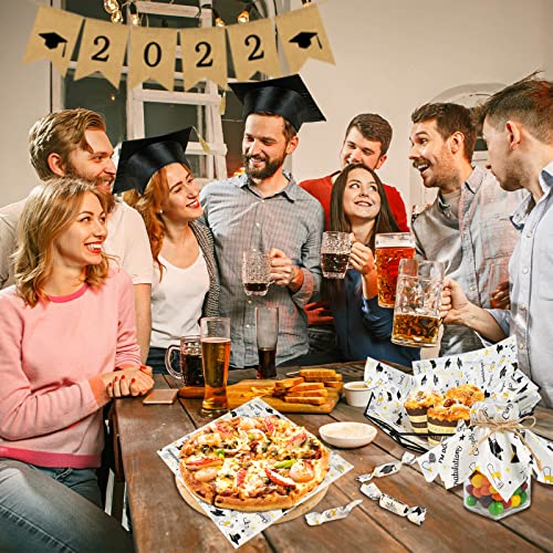 Graduation Wax Paper, 100 Pcs, 8.6 x 9.8 inches, Waterproof & Oil-proof, Perfect for Food Wraps, Sandwiches, Candy, Cookies, Picnic Baskets - color: Graduation