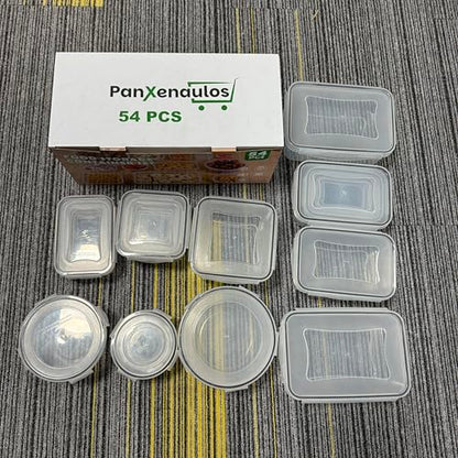 54 Pcs Food Storage Containers with Lids Airtight, (27 Containers &27 Lids) Reusable BPA-Free Plastic Food Containers for Kitchen Organization, Leak Proof Freezer/Microwave Safe Meal Prep Lunch Boxes - color: 54 Pcs