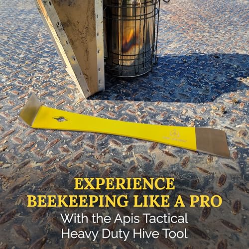 Heavy Duty Hive Tool - 3.5mm Thick Heat Treated Stainless Steel for Durability & Strength - Beekeeper Tools for Prying, Lifting & Scraping - Beekeeping Supplies - size: Heavy Duty