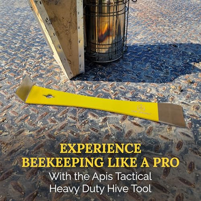 Heavy Duty Hive Tool - 3.5mm Thick Heat Treated Stainless Steel for Durability & Strength - Beekeeper Tools for Prying, Lifting & Scraping - Beekeeping Supplies - size: Heavy Duty