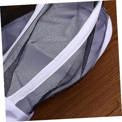 Abaodam Professional Beekeeping Suit Full Body Suit Veil and Elastic Cuffs White XXL