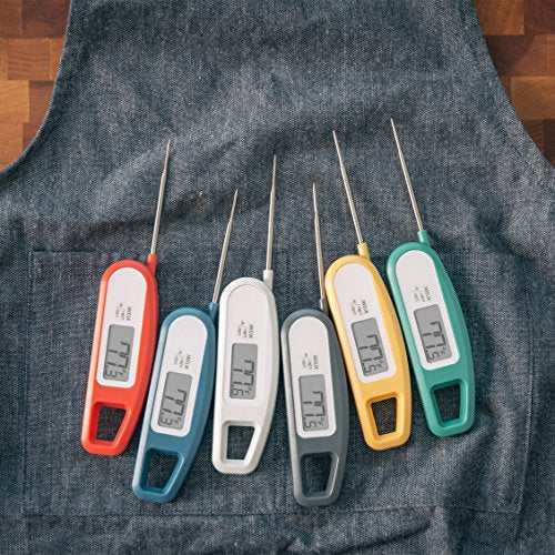 Lavatools Javelin® Ultra-Fast 3-Second Digital Instant Read Meat Thermometer for Grill and Cooking, 2.75" Probe, Compact Foldable Design, Large Display, IP65 Water Resistant, NSF Certified – Wasabi - color: Wasabi