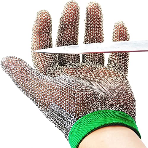 Dowellife Chainmail Glove, Cut Resistant Food Grade, Stainless Steel Mesh Metal Knife Cutting Glove for Butcher, Oyster Shucking Kitchen Mandoline Chef Slicing Fish Fillet(X Small) - size: X-Small (Pack of 1)