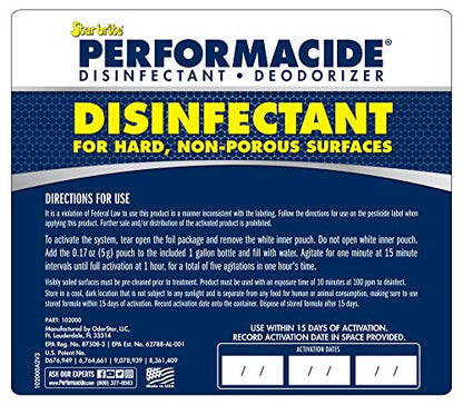 PERFORMACIDE Disinfectant - Kills COVID-19 Virus in 30 Seconds - No Rinse, No Wipe, No Residue - Just Add Water - Gallon Kit with 3 Refill Pouches & Sprayer (102000) - style: Gallon Starter Kit