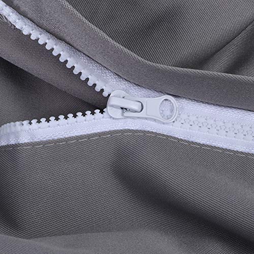 GLOGLOW Nan Optimized Performance Beekeeping Veil Jacket, Foldable Gray Polyester Cotton Bee Suit, Ventilated Hood for Professional Beekeepers Landscape Aquaculture (Gray) - color: Gray