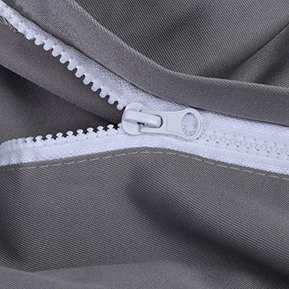 GLOGLOW Nan Optimized Performance Beekeeping Veil Jacket, Foldable Gray Polyester Cotton Bee Suit, Ventilated Hood for Professional Beekeepers Landscape Aquaculture (Gray) - color: Gray
