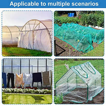 120 Pcs Greenhouse Clips, Garden Clips for Netting, Stainless Steel Greenhouse Clamps, Have a Strong Grip to Hold Down The Shade Cloth or Plant Cover on Garden Hoops or Greenhouse Hoops - style: 2.3inch-120pcs