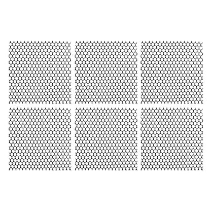 Drain Mat for Cheese - Pack of 6 - Cheese Making Black Mat Plastic - Cheese Ripening and Drying Mesh