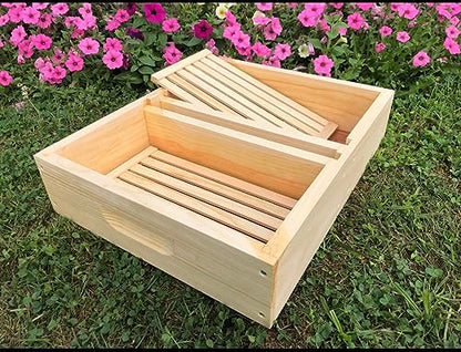 Bee Hive Top Feeder w/Floats Assembled Langstroth Beekeeping Equipment Made in USA (8 Frame) - size: 8 Frame