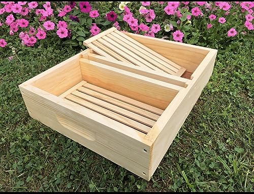 Bee Hive Top Feeder w/Floats Assembled Langstroth Beekeeping Equipment Made in USA (8 Frame) - size: 8 Frame