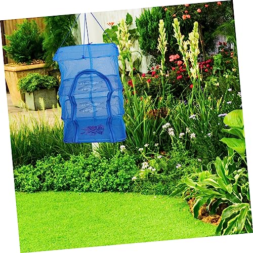 Drying Net Rack Multi-Layer Hanging Basket Dryer for Fish Fruits and Vegetables Sturdy Mesh Construction for Quick Drying Space-Saving Design Height
