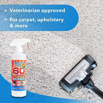 Amazing 60 Second Stain Remover - Commercial Strength - Powerful, Natural Enzymes Remove Food, Grease, Pet Stains & More - Non-Toxic/Eco Friendly - USA Made (16oz Spray Bottle 2-Pack -Save 25%) - style: 16 Fl Oz (Pack of 2)