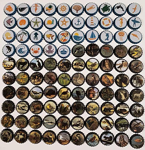 100 Homebrew Beer Bottle Caps for crafts