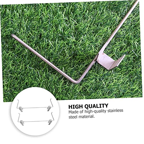 Happyyami 2pcs Bee Box Shelf Metal Storage Rack Metal Brackets Metal Coat Hanger Beekeeping Frame Support Bracket Bee Frame Holder Beehive Frame Holder Grip Beehive Hanger Bee House Stand
