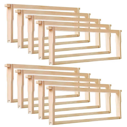 Hoover Hives Wooden Medium Frames (Unassembled) – Durable Langstroth Beekeeping Frames for Honey Storage, Fits Standard Medium Hive Boxes