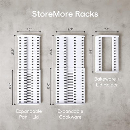 YouCopia StoreMore Bakeware Rack, Adjustable Dividers, Baking Pan Organizer - size: Bakeware Rack Premium