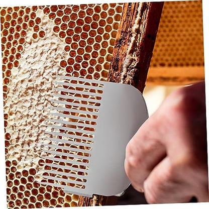 GALPADA Beekeeper Honeycomb Scraper Tool Multi-Functional Honey Shovel and Uncapping Fork for Efficient Honey Harvesting Comfortable Grip for Beginners Professionals