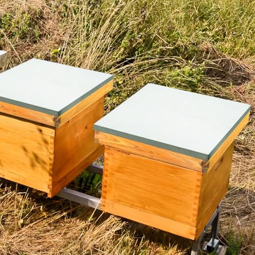 Telescoping Cover 10 Frame Wax Dipped Bee Hive Metal Cover Prevent Rainwater from Seeping Into The Hive 2 Pack - size: 2Pcs10 Frame