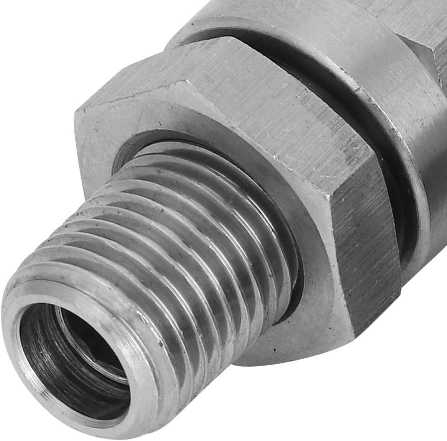Homebrew 304 Stainless Steel Corny Keg 1/4’’ BSP Ball Lock Post Bulkhead with Poppets 19/32"-18 Gas/Liquid Corny Keg Adapter (Liquid) - size: Liquid