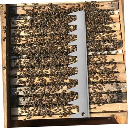 MERRYHAPY Stainless Steel Beehive Frame Spacer Tool Essential Beekeeping Equipment for Optimal Frame Spacing Smooth Hive Inspections and Convenient Tool Management