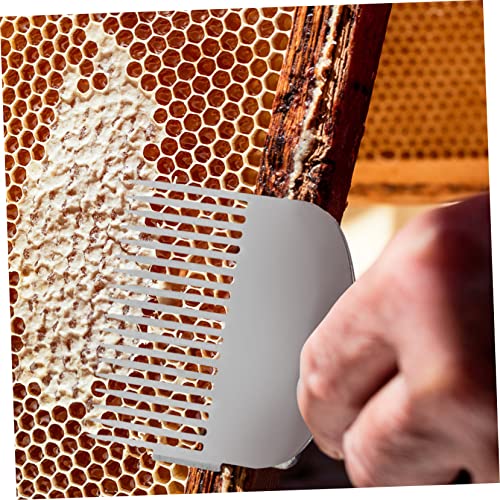 Multi-Functional Honeycomb Scraper Tool for Beekeepers Sturdy Stainless Steel Honey Uncapping Fork with Plastic Handle Essential Beekeeping Equipment for Honey Extraction
