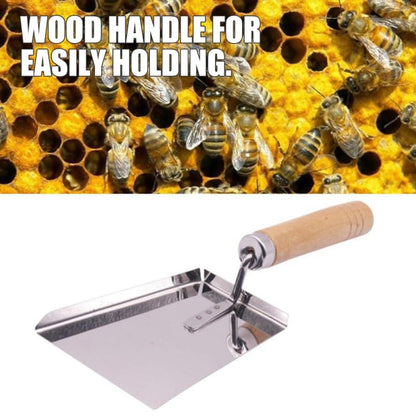 Totority Beehive Cleaning Shovel 7.87 Inch Stainless Steel Hive Scraper with Comfortable Grip for Efficient Wax and Debris Removal Beekeeping Tool