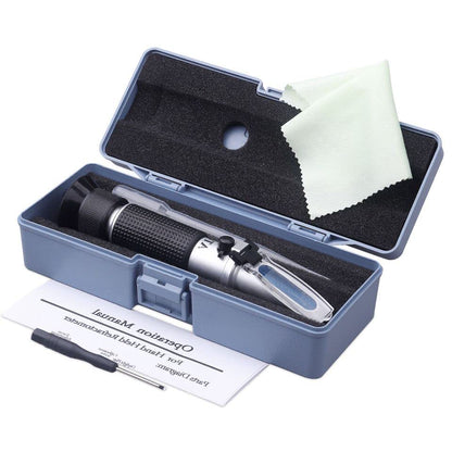 Antifreeze Refractometer, 3-in-1 Antifreeze Coolant Tester for Checking Freezing Point, Concentration of Ethylene Glycol Propylene Glycol Based Automobile Antifreeze Coolant Condition - size: Antifreeze Refractometer