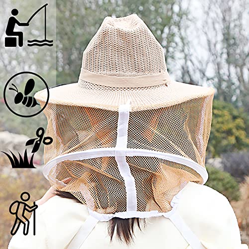 Beekeeping Supplies Beekeeping Veil Hat Beekeeping Suit 3 Pack Beekeeper Hat Professional Bee Face Cover Net Beekeeping Protection Supplies