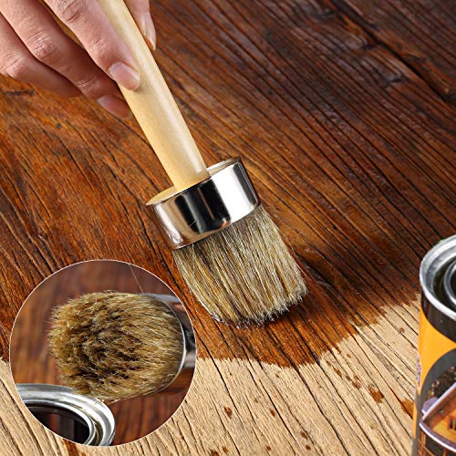 Mr. Pen Chalk & Wax Paint Brush, 2 Inch Round | Furniture Chalk Paint Brushes - size: 2 inch